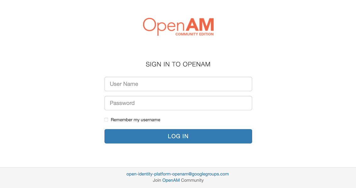 openam first login