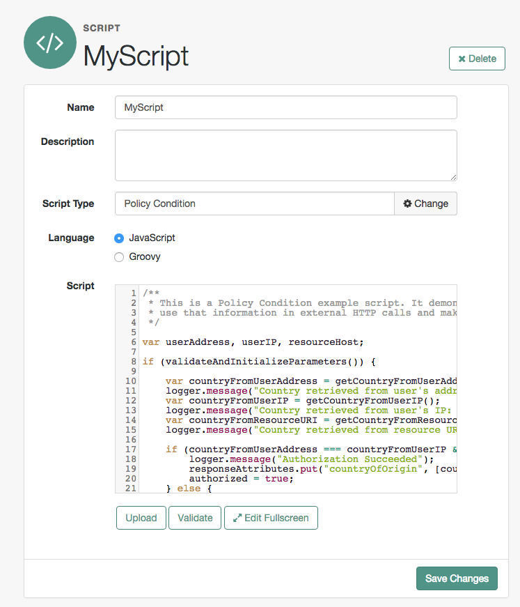 script editor