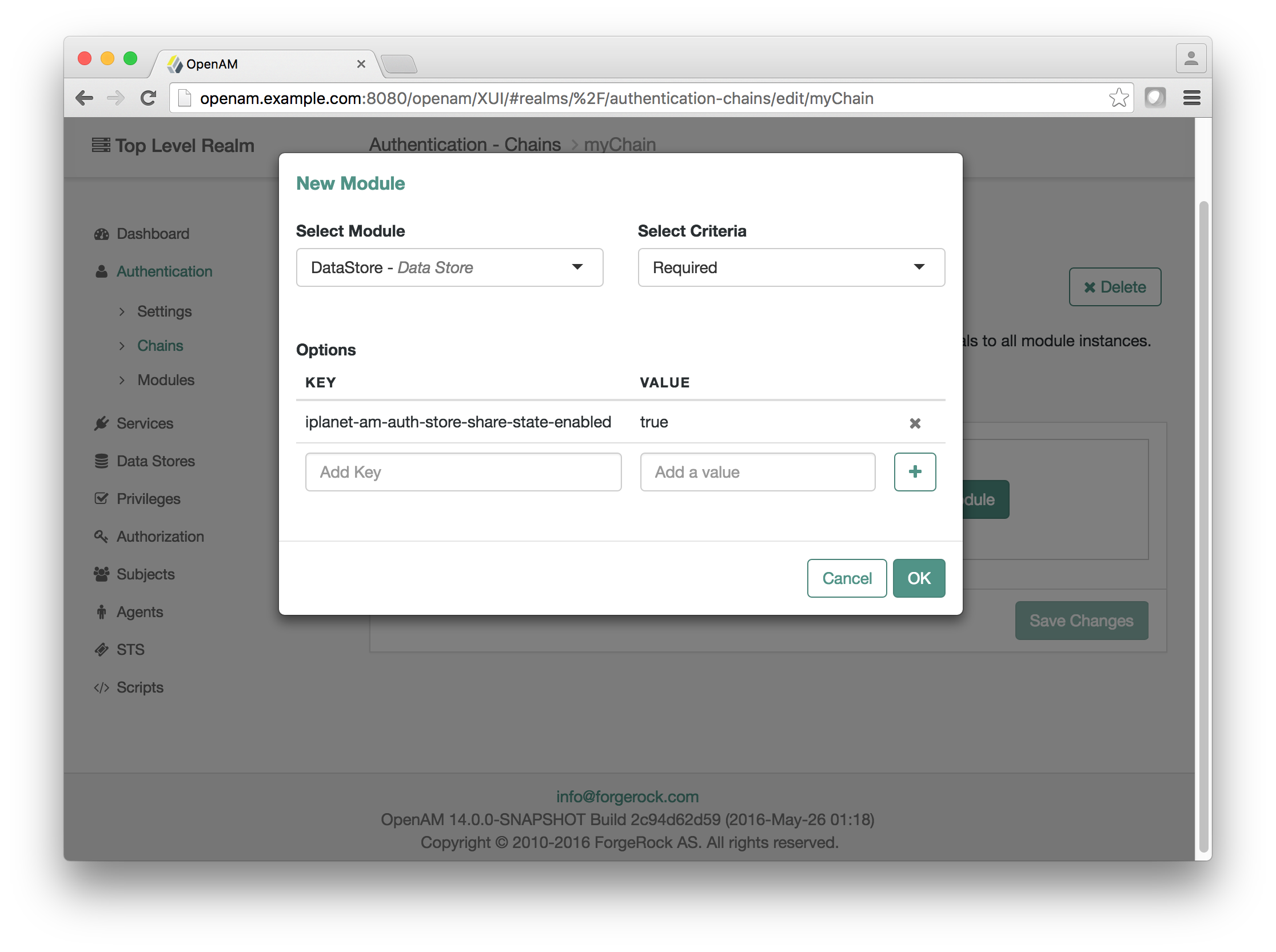 auth chain first module