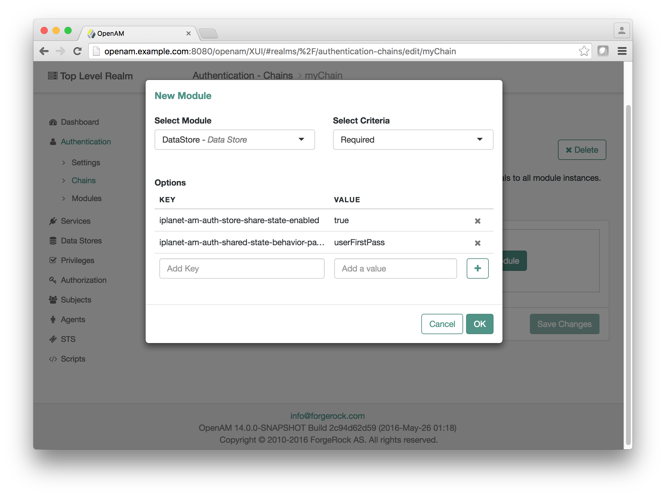 auth chain second module