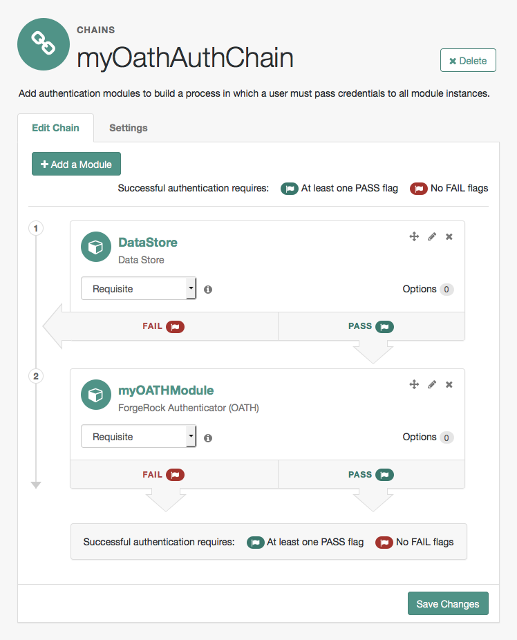 authn mfa oath chain modules