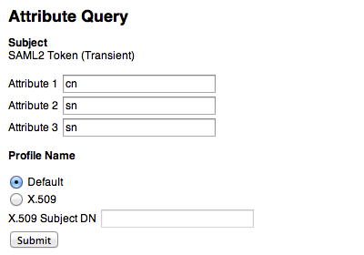 fedlet attr query request