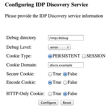 idp disco config