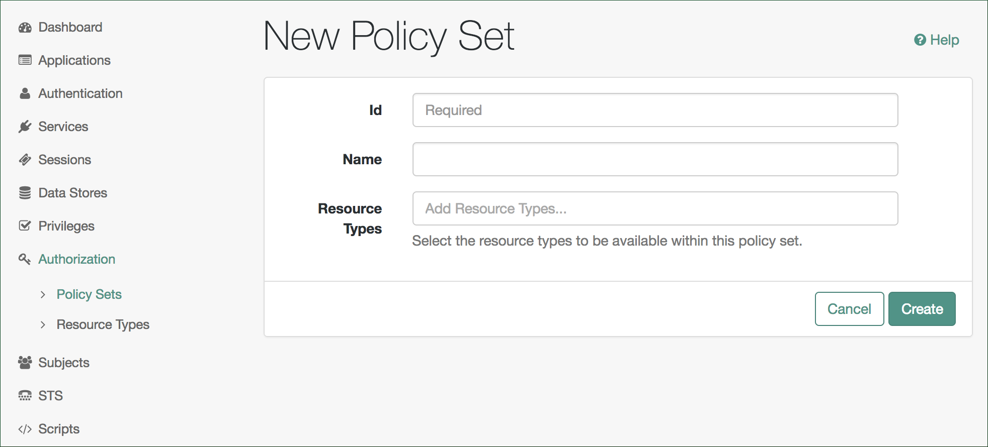 policy set console