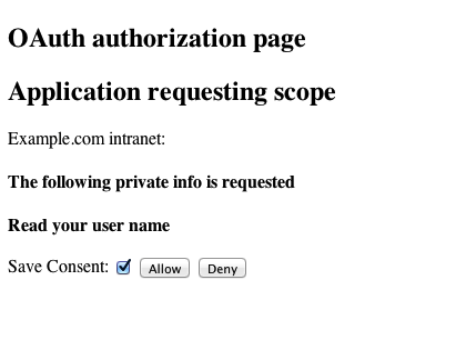 OpenAM presenting authorization decision page to resource owner