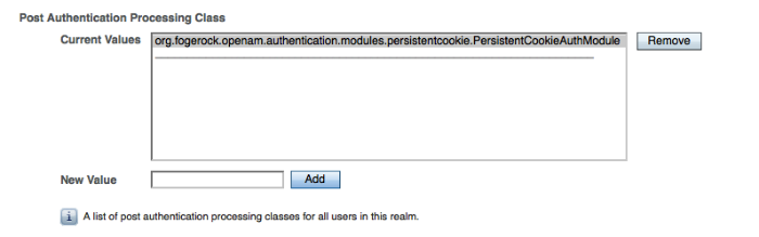 Including the Persistent Cookie attribute in the post processing class