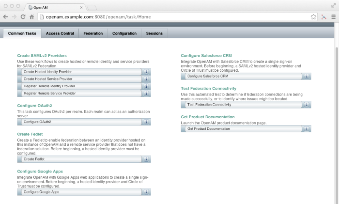 OpenAM Common Tasks