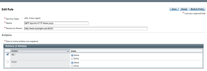 OpenAM Policy Rule