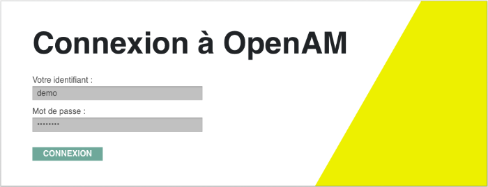 Example customized OpenAM login page