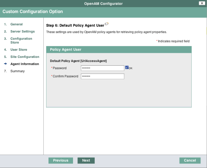 OpenAM policy agent password