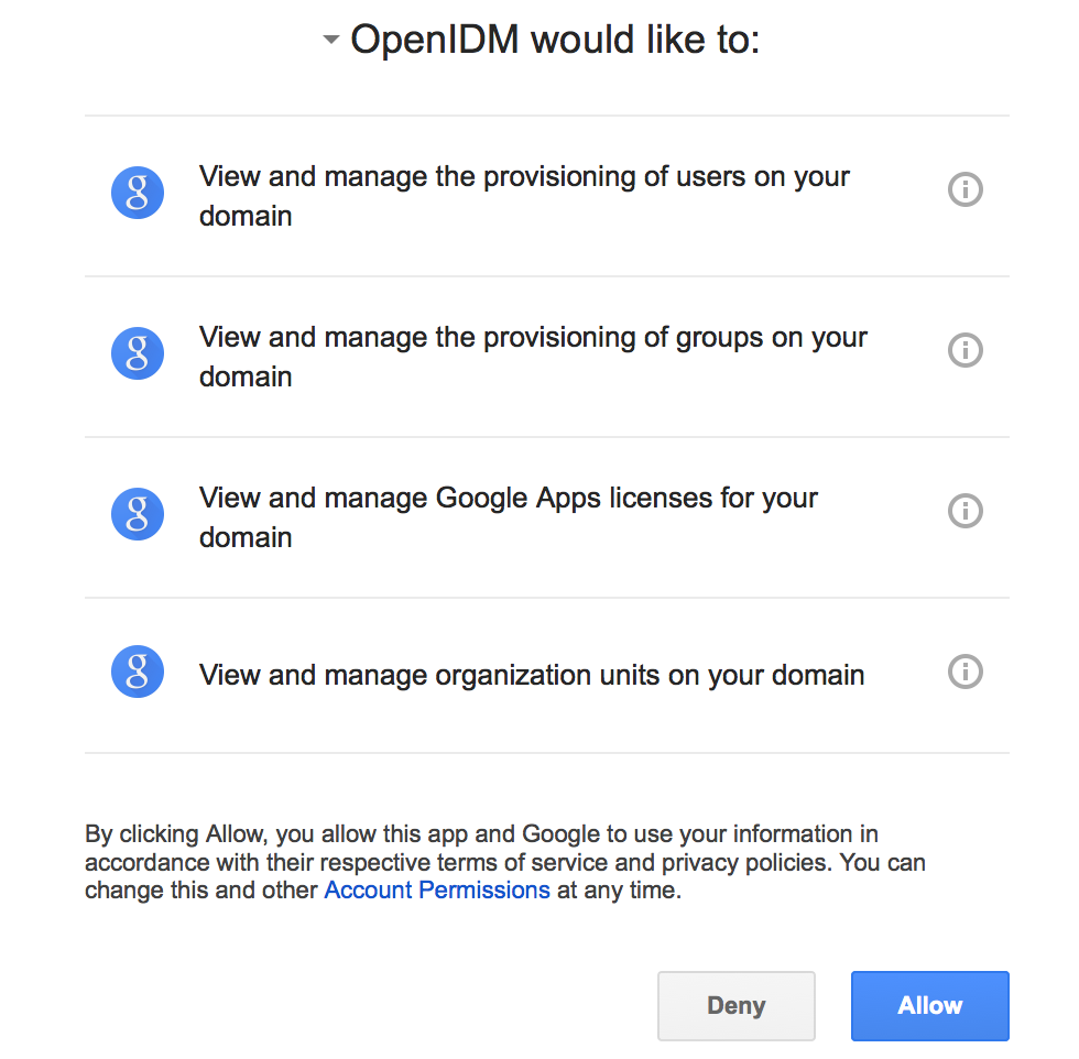 google apps allow