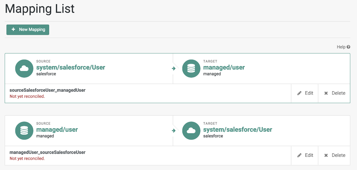 salesforce mappings